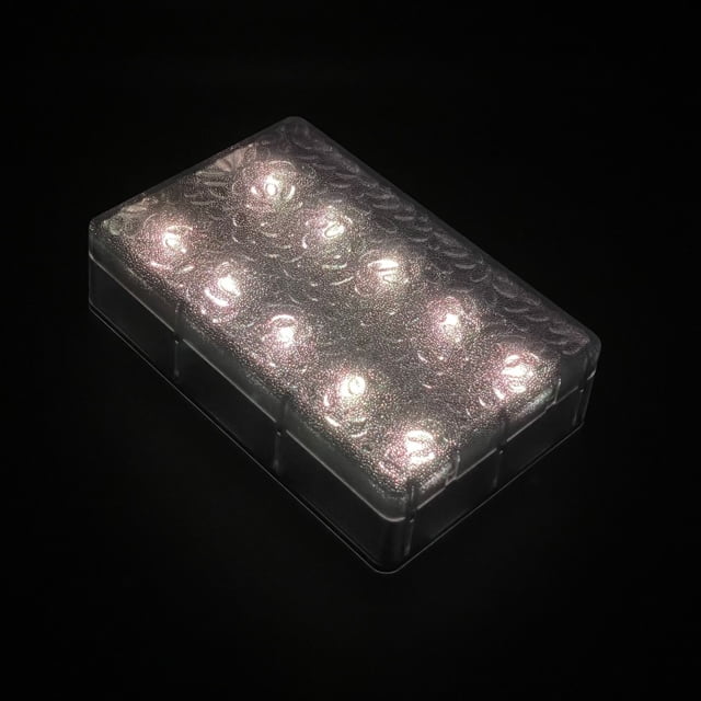 6x9 Solar Powered Clear LED Pathway Light with Crystal Embellishment
