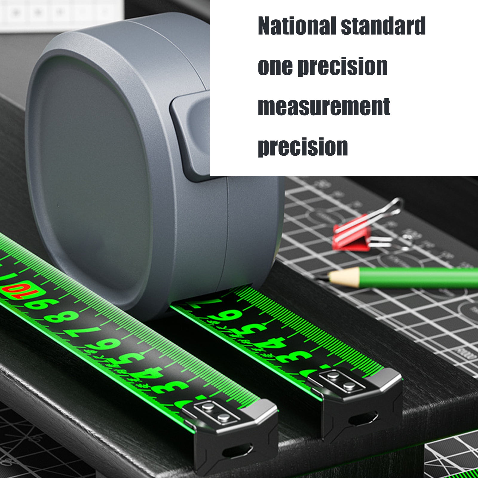 Metric Tape Measure with Durability Housing and Locking Feature Carpentry Measuring Tape for Stable Measurements