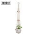 thumbnail image 1 of Toystoory Macramé hecho a mano para plantas, colgador de flores/macetas para decoración de pared, 1 ud. Jardín y Patio No.07, 1 of 6