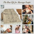 thumbnail image 7 of Love Blanket for Couples, Bridal Shower Gift for Bride to Be, Wedding for Newlyweds, 7 of 7