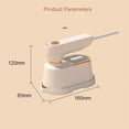 thumbnail image 4 of Mini Steam Iron For Clothes Portable Travel Steam Iron Small Handheld for Dry & Wet Ironing Home Travel College EU Plug, 4 of 5