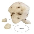 thumbnail image 6 of Trapper Hat with Bear Ear Adult Winter Earlap Hat with Pompom Windproof Faux Fur Hat with Tail for Snow Activity Skiing, 6 of 7