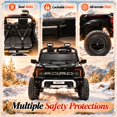 thumbnail image 6 of Conchico Ford F150 Raptor 24V 2 Seater Powered Ride on Toy Truck with Remote Control, Electric Ride on Car for Kids w/ Rear Wheel Suspension, Bluetooth, Black, 6 of 9