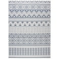 thumbnail image 4 of SAFAVIEH Machine Washable Rug Indoor/Outdoor Bermuda Collection - Bermuda Jacinth Geometric Machine Washable Indoor/Outdoor Runner Rug, Cream/Navy, 2' x 6', 4 of 10