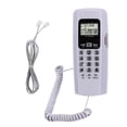 thumbnail image 2 of Home Phone, BuiltT In ID Function Corded Phone, Mini DTMF / FSK Restaurant for Home Office Hotel White, 2 of 7