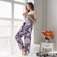 thumbnail image 5 of Pajama Pants Women - Pink Purple Paisley Soft Breathable Sleep & Lounge Pants for Women, Comfy Casual Pj Pants Bottoms with Pockets, 5 of 7