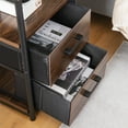 thumbnail image 3 of Patiojoy Nightstand with 2 Drawers Retro Bedside Table with Storage Sofa Side End Table with Removable Fabric Drawers, 3 of 9
