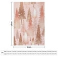 thumbnail image 2 of Blanket Pink Rose Gold Metallic Glitter Christmas Trees Plush Throw Fleece Blanket Vintage Christmas Blanket Super Soft Cozy for Bed Couch Car for Adults 50"x60", 2 of 6