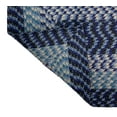 thumbnail image 4 of Better Trends 72" Octagonal Oval Brided Rug 100% Polypropylene Durable & Stain Resistant Reversible Indoor Area Utility Rug (Navy Stripe) Alpine Stripe Collection, 4 of 4