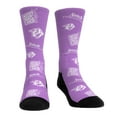 thumbnail image 3 of Unisex Rock Em Socks Purple Nashville Predators 2024 Hockey Fights Cancer Two-Pack Crew Socks Set, 3 of 3