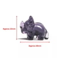 thumbnail image 2 of HOOUN Natural Fluorite Animals Statue Stone Carving Quartz Crystal Healing Reiki Decor-1PC Random Colour-Triceratops, 2 of 2