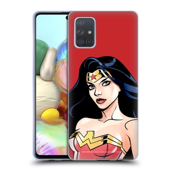 Head Case Designs Officially Licensed Wonder Woman DC Comics Character Art Portrait Soft Gel Case Compatible with Samsung Samsung Galaxy A71 (2019)