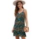 thumbnail image 3 of ABPHQTO Vestido camisola con botones y estampado floral negro para mujer, 3 of 5