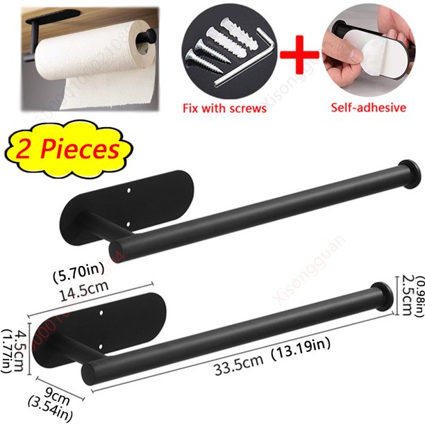 Soporte de papel higiénico para cocina, estante adhesivo para pañuelos, dispensador de servilletas, armario de almacenamiento, accesorios de baño, 1/2 piezas