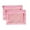 2Pc-Pink, variant on Hvmvliv 3 Rings Mesh Pencil Case, 2-Layer Zippered Pencil Pouch with Clear Window for Office Classroom Black