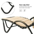 thumbnail image 5 of Mcombo Outdoor Chaise Lounge Chair w/Adjustable Canopy, Adjustable Cushioned, Sun Lounger 4097（Beige）, 5 of 10
