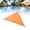 Orange, variant on BIMZUC Triangle Sun Shade Sail Canopy Outdoor Awning UV Block Rainproof Cloth, 118.1 in / 300 cm, Lake Blue