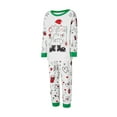 thumbnail image 3 of Nituyy Christmas Family Pajamas Set Reindeer Pattern Tops And Pants, 3 of 9