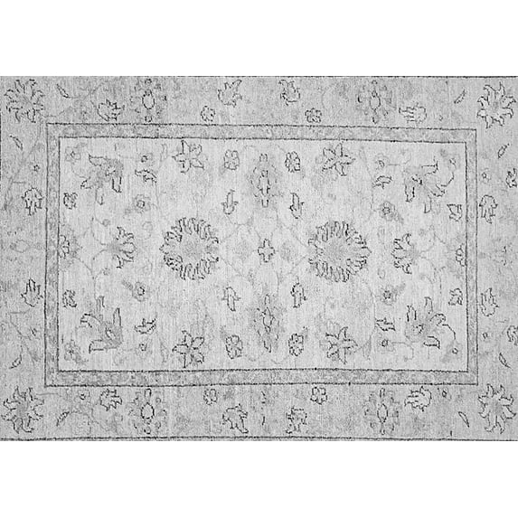 Ahgly Company Indoor Rectangle Oriental Gray Traditional Area Rugs, 8' x 12'