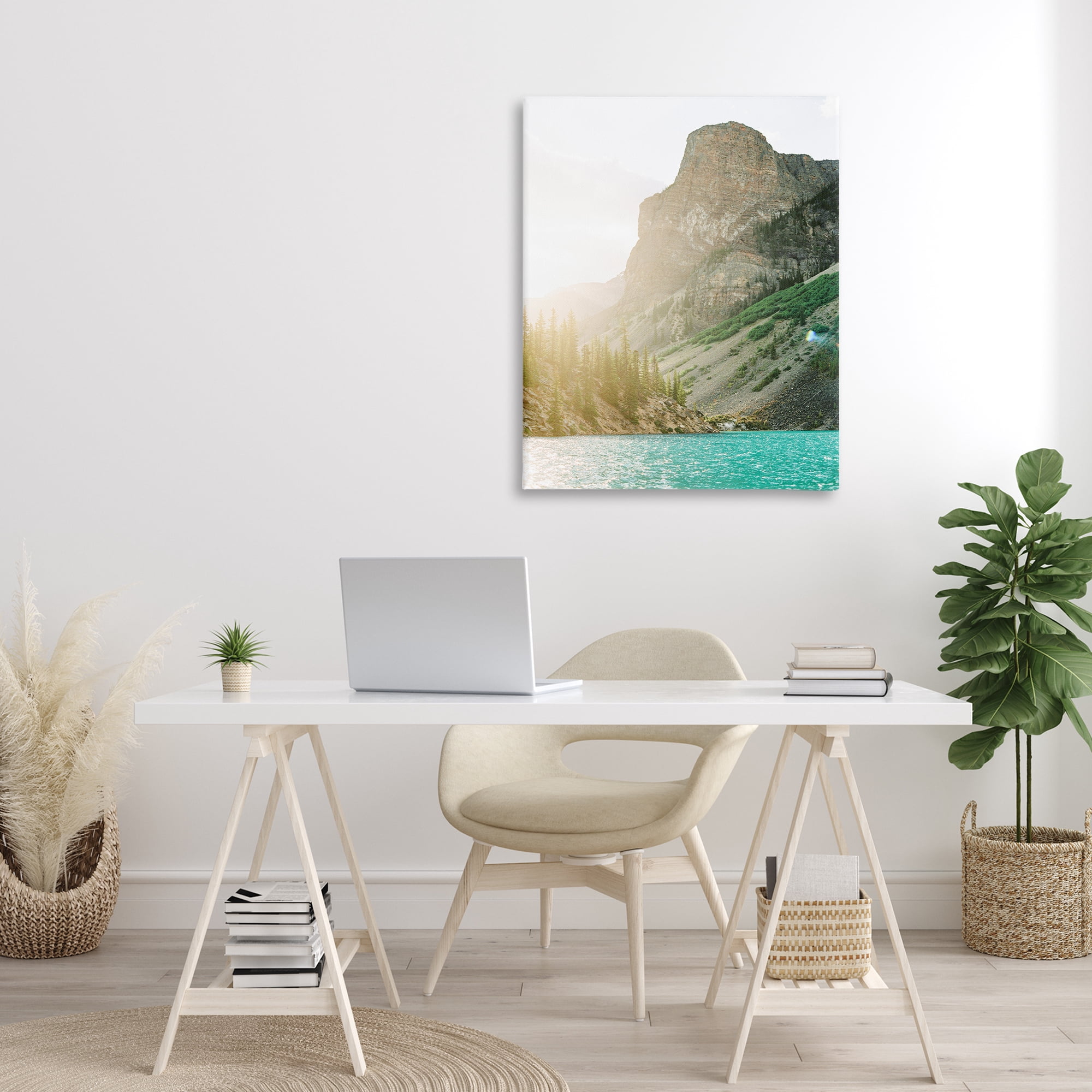 Stupell Industries Sunlit Hills Peak Landscape Photography Gallery Wrapped Canvas Art Print Wall Art, 30 x 40