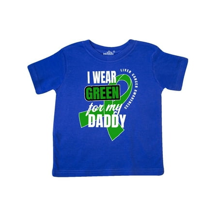 

Inktastic I Wear Green For My Daddy Liver Cancer Awareness Gift Toddler Boy or Toddler Girl T-Shirt