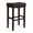 29" Black, variant on Subrtex 24" Backless Saddle Bar Stool, Wood Upholstered Counter Stool for Kitchen Set of 4, Ivory