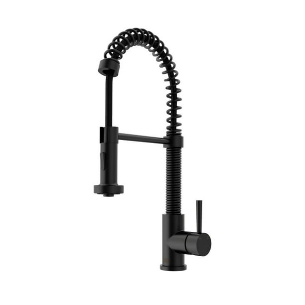 Vigo Matte Black Pull Down Spray Kitchen Faucet Walmart Com Walmart Com