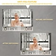 thumbnail image 6 of Modern 39x28 inches bathroom cabinets, medicine cabinets with mirrors and LED lights, bathroom storage cabinet with multilevel storage compartments, 6 of 7