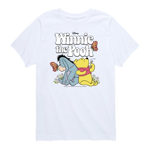 Winnie The Pooh - Retro Winnie The Pooh & Eeyore - Toddler Boys Short Sleeve Graphic T-Shirt