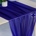 thumbnail image 4 of MDS pack of 25 Wedding 29 x 120 inches Sheer chiffon Table Runner for Rustic Boho Wedding Banquet Decor for 10Ft Table Runners - Royal Blue, 4 of 6