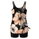 thumbnail image 5 of Trajes de baño tankini para mujer Trajes de baño de dos piezas con espalda de tiras y estampado conservador para mujer Traje de baño de dos piezas para mujer, 5 of 5