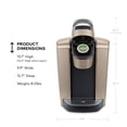thumbnail image 4 of Keurig K-Elite Cafetera de cápsulas K-Cup de una sola porción con control de intensidad y temperatura Capacidad de café helado Tamaño de preparación de 8 a 12 oz Programable Oro cepillado Keurig NA, 4 of 11