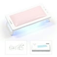 thumbnail image 5 of FSTDelivery 72 W UV Nail Lamp with Arm Rest & UV Gloves, Professional LED Nail Light for Gel Nails Polish, 4 Timers Foldable Nail Dryer with Hand Rest for Nails Tech Manicure Salon Home Use, Pink, 5 of 9