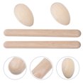 thumbnail image 2 of MasteelfCA 4pcs Kids Wooden Musical Percussion Instrument Set Rhythm Sticks and Shakers, 2 of 7
