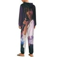 thumbnail image 3 of Selena Quintanilla Womens Mens Hooded Jumpsuit - Zip Up One Piece Pajamas Soft Cozy Winter Warm Plush Loungewear, 3 of 8