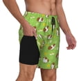 thumbnail image 3 of Daiia Guinea Pigs Mens Swim Trunks Swim Shorts Quick Dry Swim Shorts with Mesh Lining Pockets-XX-Large, 3 of 9
