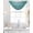 Turquoise, variant on Turquoise Ombre Sheer Waterfall Valance Curtains for Window, Teal White Gradient Modern Abstract Art Rod Pocket Sheer Topper Swag Curtains for Living Room, Kitchen 38.5"W x 47.2"L, 2 Panels