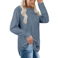 thumbnail image 1 of Camiseta de manga larga, camisetas de cuello redondo para mujer, sudaderas holgadas de manga larga diseñadas para precisión, 1 of 6