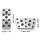 thumbnail image 2 of Antideslizante Acelerador Gas Freno Pie Pedal Almohadillas Fundaj juego para Coche, 2 of 5