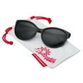 thumbnail image 2 of grinderPUNCH Women's Oversized Cat Eye Polarized Sunglasses | Wide Frame, 2 of 5