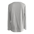 thumbnail image 5 of T Shirts for Women Sequin Tops Silver Long Sleeve Sparkle Shirt Shiny Tops Ladies Holiday Outfits Festive Tops for Women, 5 of 5