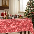 thumbnail image 5 of Eoozwa Christmas Snowflake Party Tablecloths Decorations ,Plastic Table Cloth ,Rectangular Tablecloth Suitable for Party Christmas Decoration ,107.87×53.94In, 5 of 6