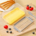 thumbnail image 6 of Deyuer Butter Slicer Box Plastic Butter Cutter Dish with Transparent Lid for Counter Top Refrigerated Butter Container DIY Baking Butter Dish Box with Stainless Steel Cutter, 6 of 17