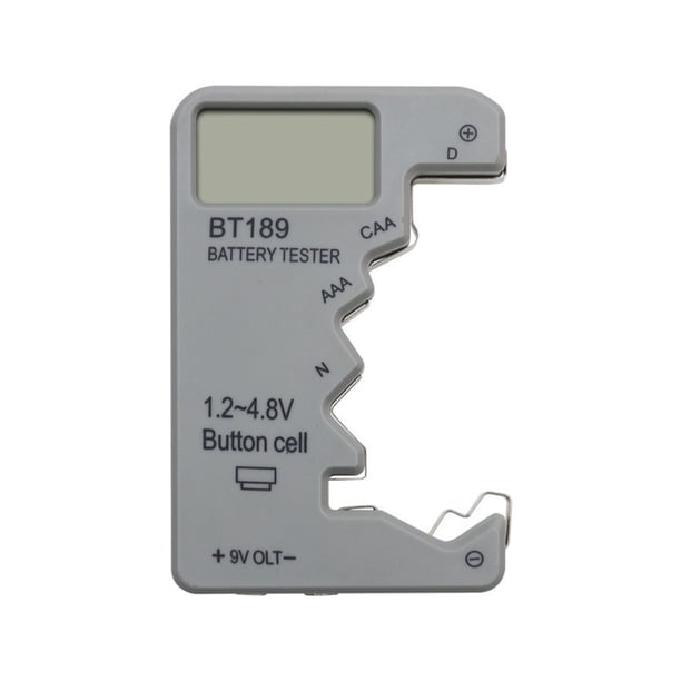 Probador de Batería Injueey BT189 Detección Rápida para Varias Baterías Herramienta de Diagnóstico Gris Plata