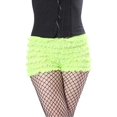 thumbnail image 1 of BellaSous Malco Modes Bragas sexis con volantes para mujer Tanga Dance Bloomers Sissy Booty Shorts (verde manzana, extragrande) BellaSous 301-AP-XL, 1 of 2