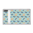 thumbnail image 2 of JIALIOU Nylon Trifold Card Wallet with ID Window Zipper Pocket for Men Women Teen Cartoon Shark and Cracker, 2 of 7