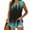 Blue, variant on Runfenguu Woman Tank Top Active Tank Tops For Women Women Floral Printing Tank Round-Neck Sleeveless Block Tunic Tee Swim Tank Top