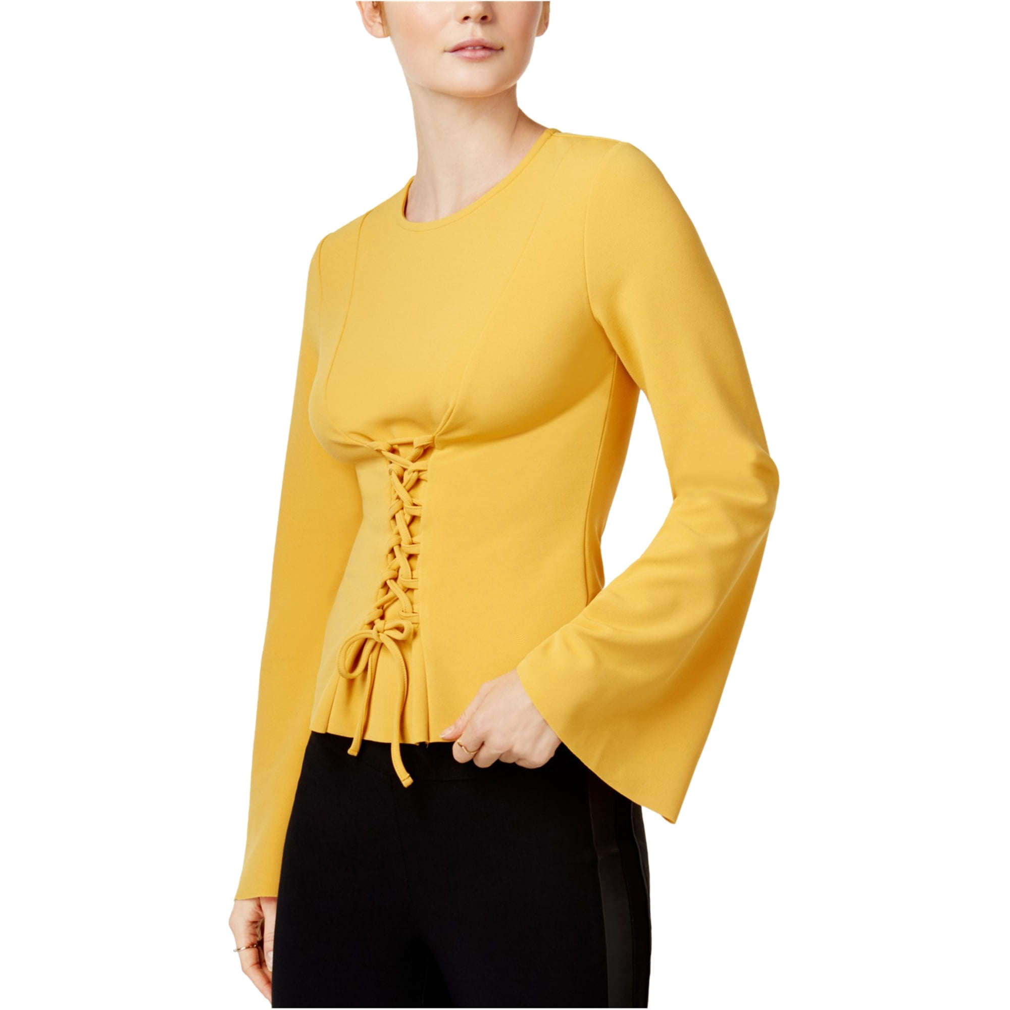 womens yellow tunic tops