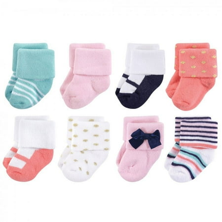 

Little Treasure Baby Girl Newborn Socks Coral Sparkle 6-12 Months