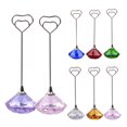thumbnail image 7 of Travelwant Crystal Diamond heart Shape Card Holders Memo Holder Stand Card Photo Picture Note Clip Holders Cards Bulk for Wedding Party Table Number Name Sign-4.72" x 1.57" x 1.57", 7 of 7